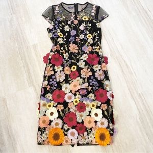 Floral Embroidery 3D Flowers Taylor Swift Grammy Inspired Shein Dress